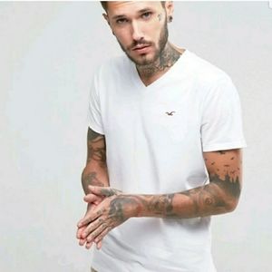 V NECK TEE SHIRT  HOLLISTER  NIOP XL